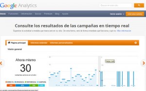Página Principal de Google Analytics